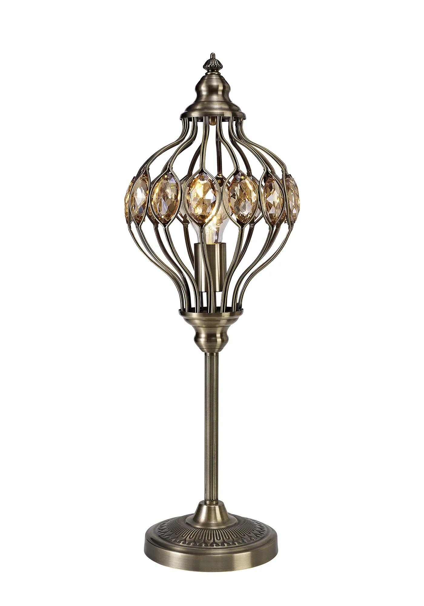 Marisa Crystal Table Lamps Diyas Designer Table Lamps